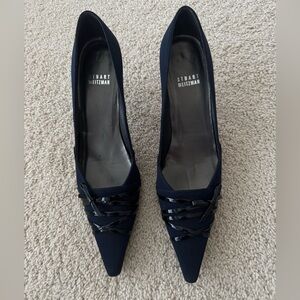 Glamorous Stuart Weitzman navy stiletto pumps  Size 8.5 N (narrow)